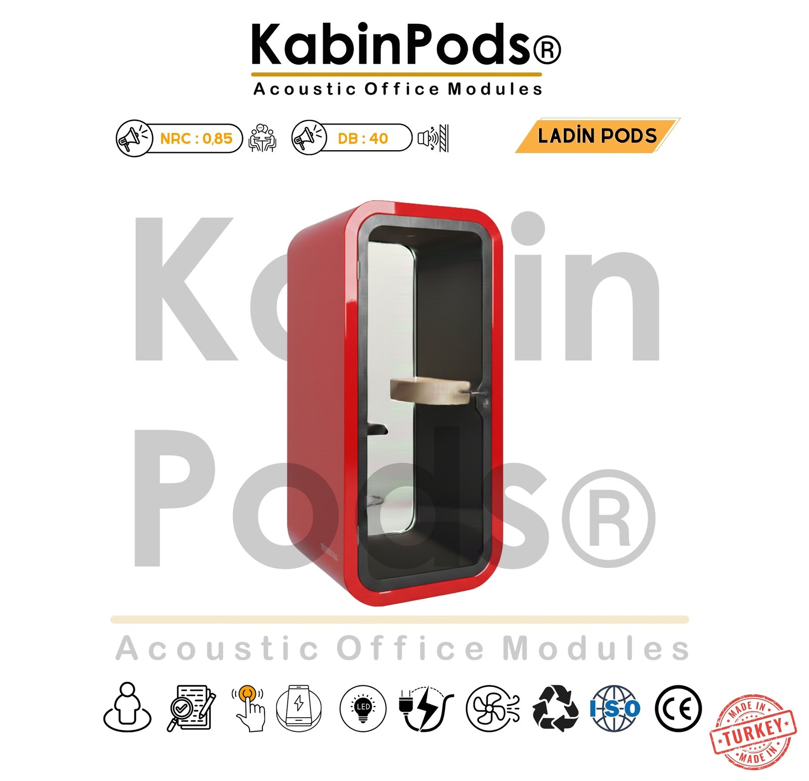 Akustik Telefon Kabini Detay - 2. Görsel - Ses Yalıtım Teknolojisi